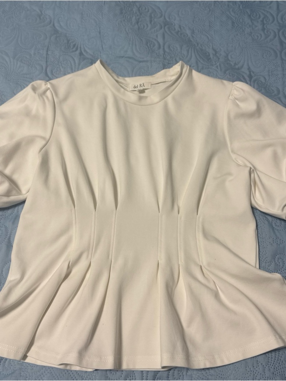 White Asymmetrical Peplum Skirt A62